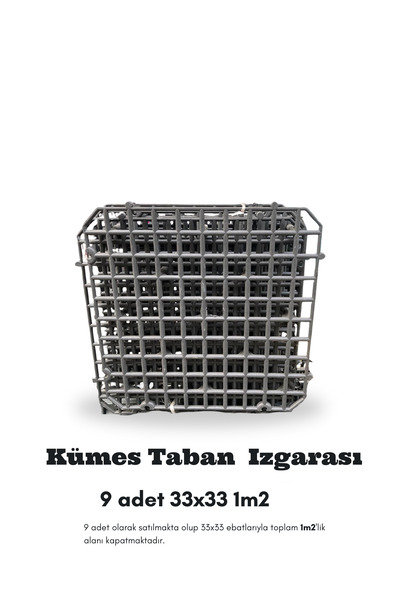 shop 9 Adet 33x33 1m2 Kümes Izgarası