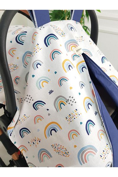 ilkimbebe Rainbow Double Sided Baby Stroller Cover