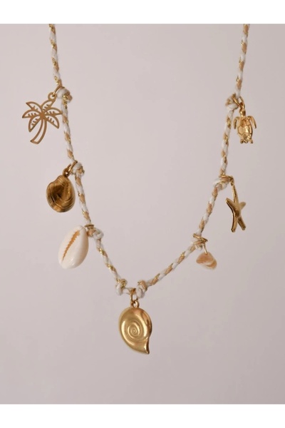 Reorah Collection Ursula Makrome Çelik Kolye