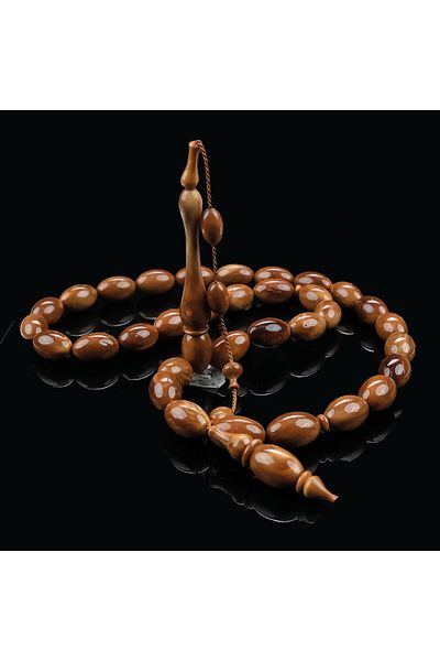 TESBİHCİBABA Almond Model Unique Artifact Kuka Prayer Beads