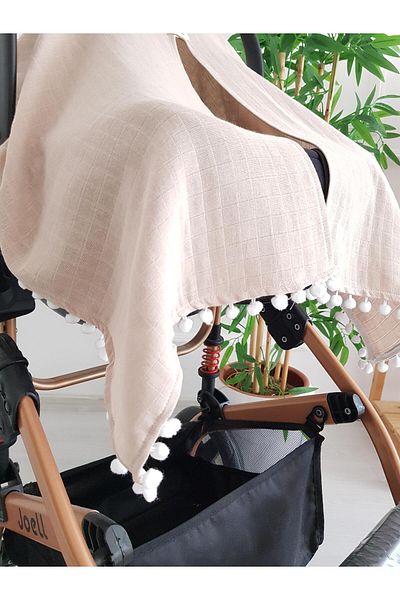 ilkimbebe Pompom Baby Stroller Cover