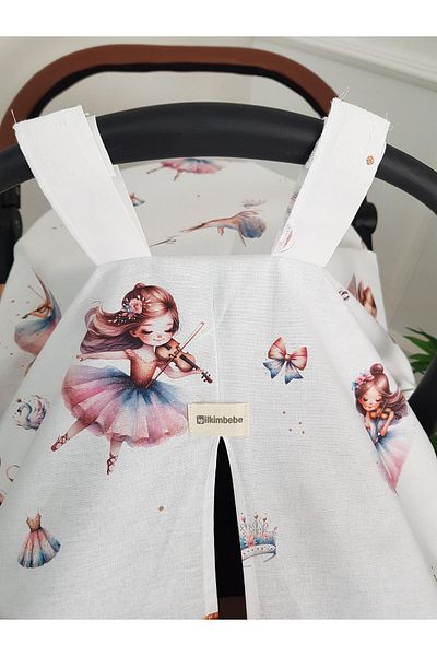 ilkimbebe Fairy Girl Pompom Baby Stroller Cover