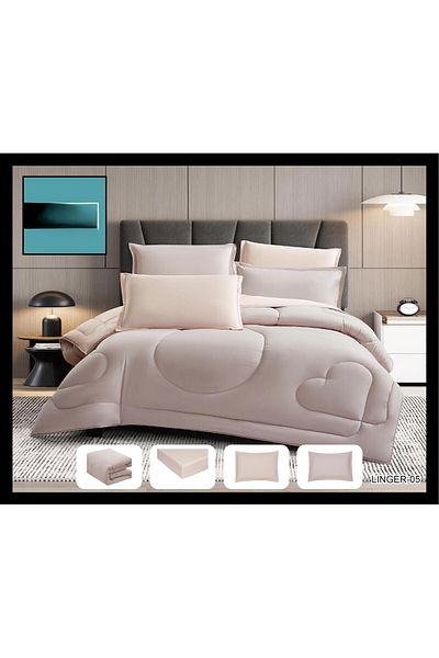 shedoes Double bed sheet set with a reversible hotel theme to add beauty to your room decor. Duvet size: 260x240 cm