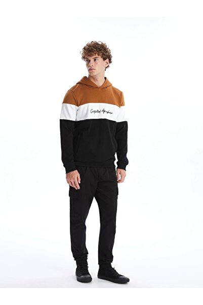 LC Waikiki Ανδρικό παντελόνι Jogger XSIDE Μαύρο Standard Fit Gabardine