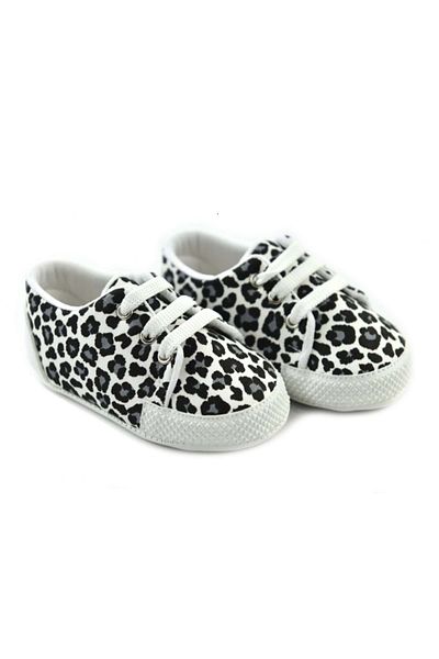 LOVE MAXX Bebiccino 18-19 Leopard Booties Shoes Black