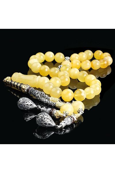 TESBİHCİBABA Kaliningrad Collection Product Drop Amber Prayer Beads