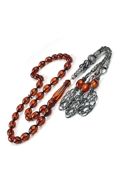 TESBİHCİBABA Old Collection Baltic Pearl Drop Amber Prayer Beads
