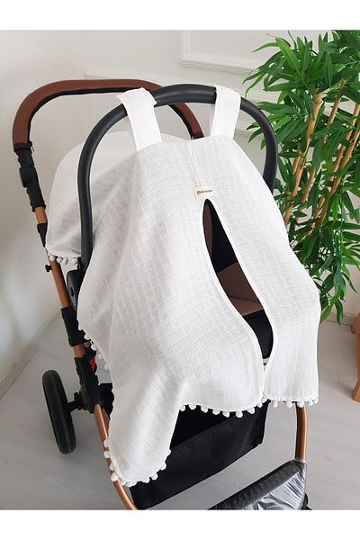 ilkimbebe Pompom Baby Stroller Cover