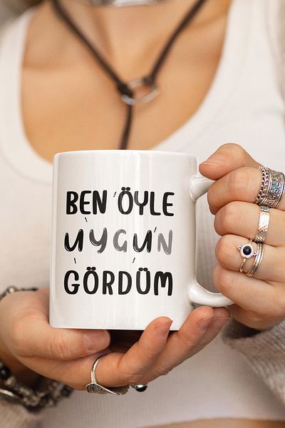 giftkonsept I Looked so Suitable Text Printed Fun Gift White Mug Cup