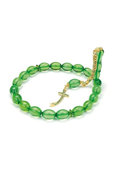 TESBİHCİBABA Caribbean Apple Mascot Boy Drop Amber Prayer Beads