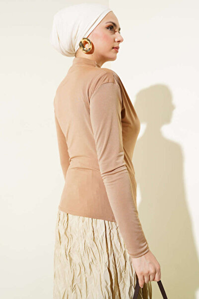 Smy moda Σανδί κορμάκι με ζιβάγκο στο πλάι