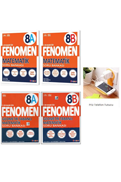 Limit Yayınları FENOMEN 8A + 8B MATEMATİK VE 8A+8B GEOMETRİ TABANLI MATEMATİK...