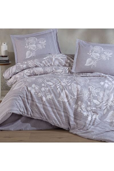 NufJoy 100% COTTON RANFORCE Bed Linen, 4 Pieces, King Size, Bed Sheet 240x260 cm, Premium Quality