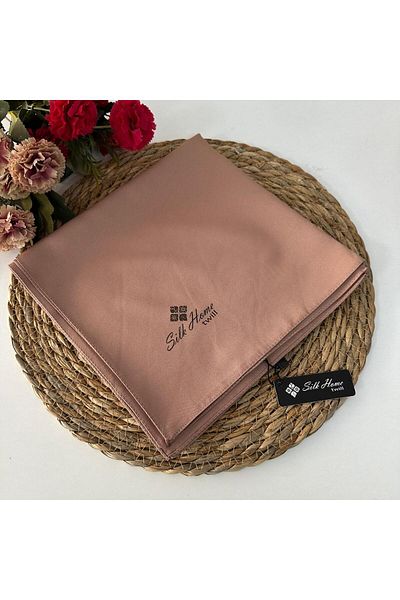 Silk Home Solid Color Twill Scarf Milky Coffee Lth0223