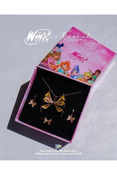 Reorah Collection Winx Club® Musa Enchantix Fairy Wings Set Altın Kaplama