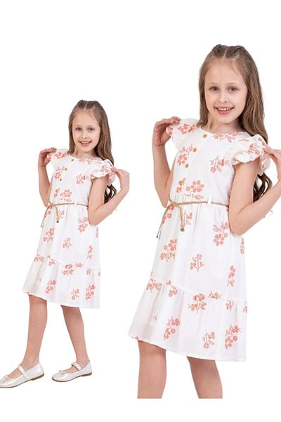 Biberon Çocuk Giyim Tivido Floral Print Dress 6/12