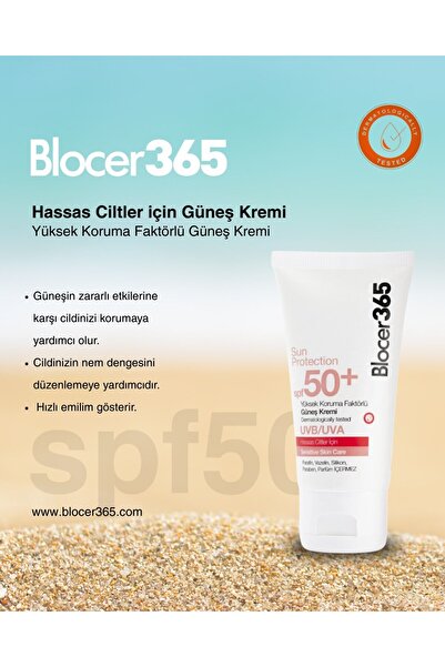 Bioliq Blocer365 Hassas Cilt SPF50+ Güneş Kremi 50 ml