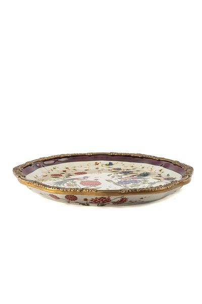 Mikasa Moor Burgundy Bird Decorative Plate 33cm