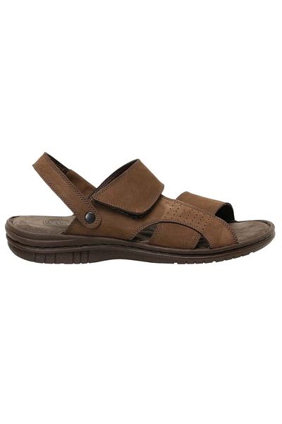 Polaris 106894N 5Fx Brown Men's Comfort Leather Sandals