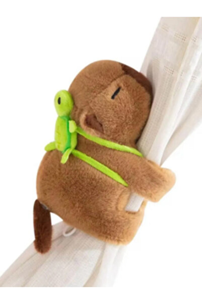 misotrend Sevimli Kapibara Peluş Bileklik / İpi Çek, Kuyruğu Sallasın / İçi Yumuşak / Capybara Oyuncak