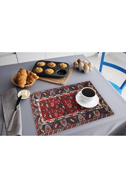 TURKISHRUG KINGDOM Canlı Desenli Vintage Sofra Altlığı