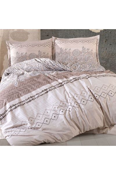 NufJoy 100% COTTON RANFORCE Bed Linen, 4 Pieces, King Size, Bed Sheet 240x260 cm, Premium Quality