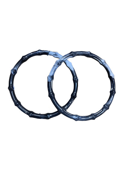 EleganTShoP Mâner acrilic pentru geantă cu aspect de bambus 14 cm T2M