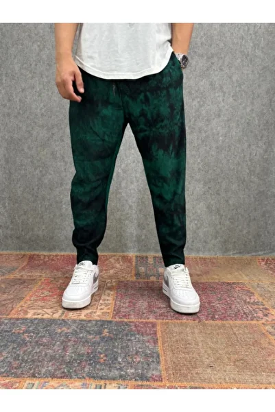 FıttingRoom Elastic Waist Lycra Ribbed Fabric Baggy Trousers