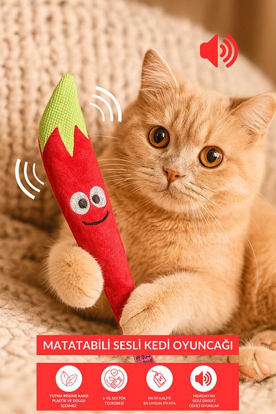 Proud Wave Sound Cat Toy Rustling Catnip Matatabi Powdered Non-Filled Pepper Toy