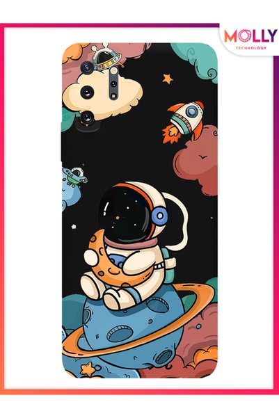 Molly حافظة سيليكون منقوشة باللون الأسود من Baby of the Galaxy لهاتف سامسونج ...
