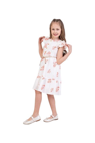 Biberon Çocuk Giyim Tivido Floral Print Dress 6/12