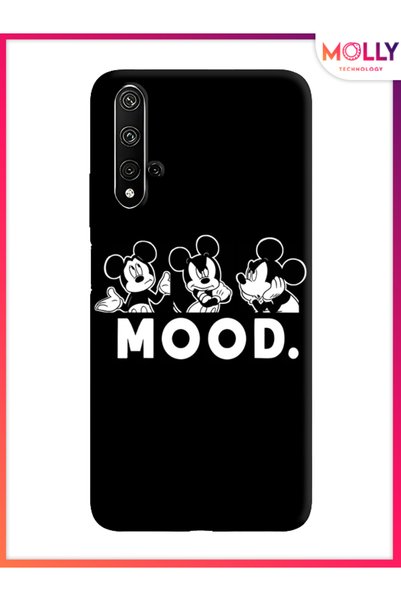 Molly Black Midnight Mood Pattern Silicone Case for Honor 20