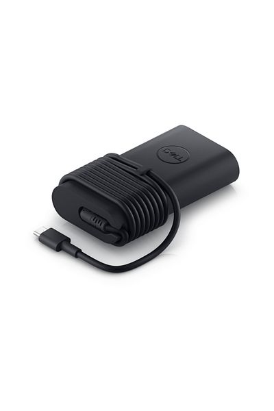 3 Adaptor CA Dell USB-C GaN subțire de 100 W cu cablu de alimentare | 20 V | Negru