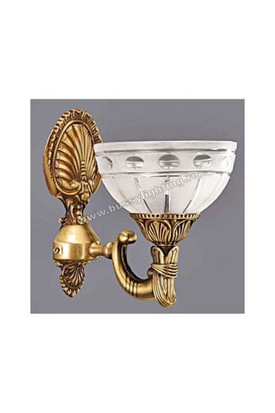CandelabreClasice Ambiente Wall Lamp with 1 Arm, Classic Design, Antique Bronze Finish - Bussy Lighting 3039-52-19