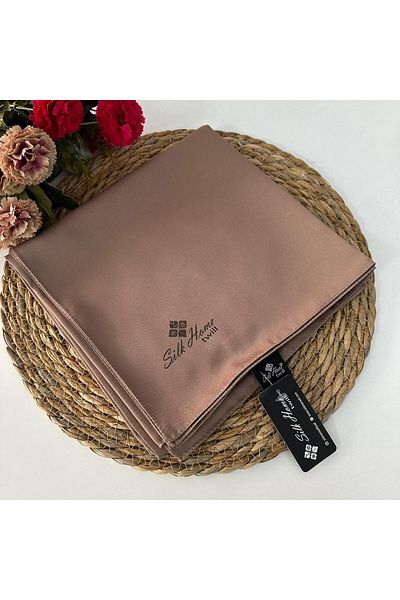 Silk Home Solid Color Twill Scarf Latte Lth0209
