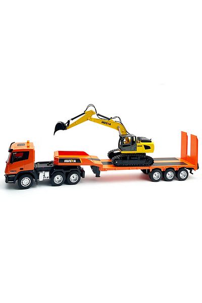 Huina Remote control truck 1319 trailer and excavator 1:24 scale