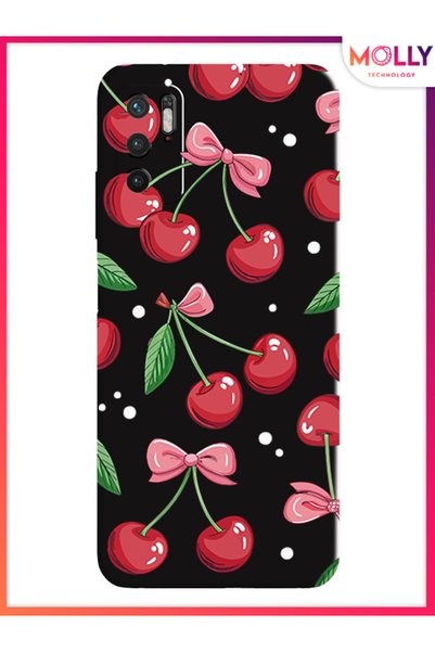 Molly حافظة سيليكون بنمط شريط التوت الأسود لهاتف Xiaomi Redmi Note 10 5G