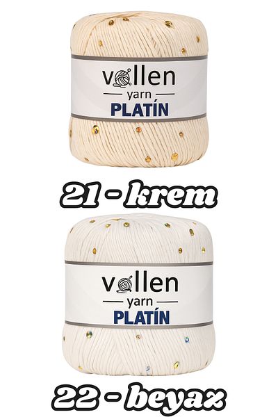 vollen yarn Πλατινένιο νήμα πλεξίματος με παγιέτες, μαλλί με γυαλιστερό γκλίτερ και συμβατό με καρφίτσα
