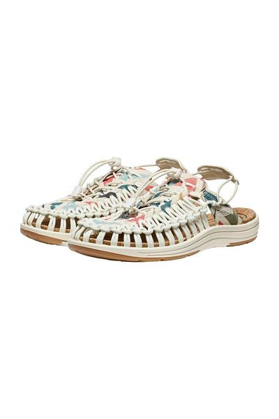 Keen Uneek Ii Convertible Canvas X Women's Sandals - Ecru / Multi