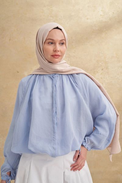 ARMANDA Beige Felore Pattern Shawl 3356