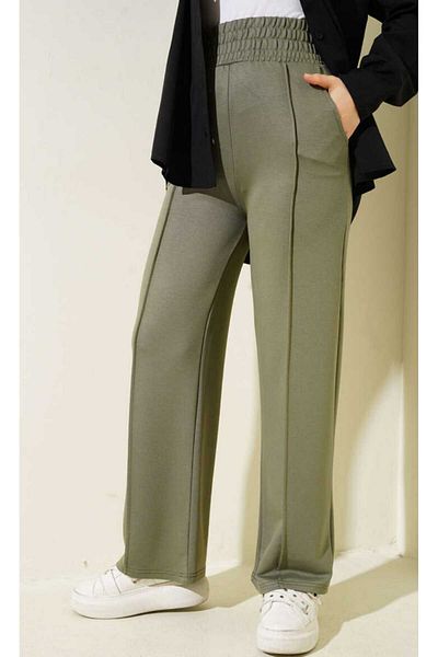 Smymoda Women's Two-Thread High Waist Casual Pants