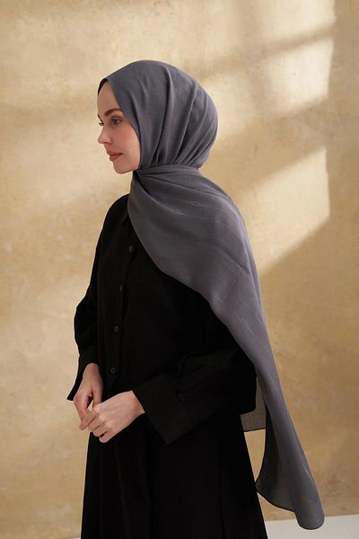 ARMANDA Smoked Cotton Modal Aden Pattern Shawl 3355