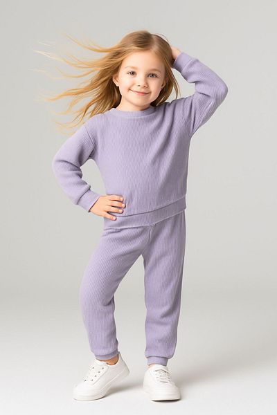 MAXI DRY Cotton Seasonal Long Sleeve Girls' Bottom Top Set