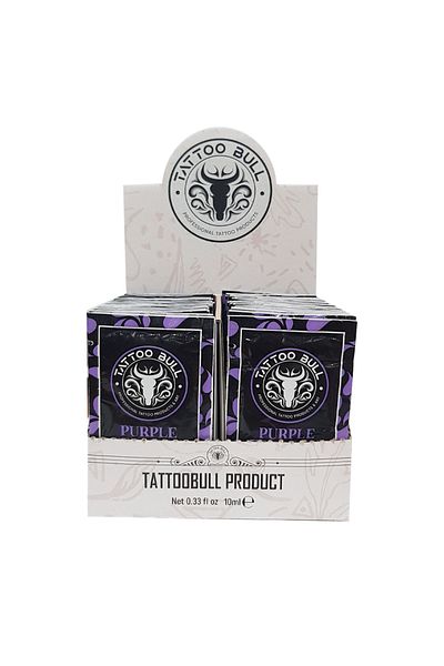 TattooBull Purple Formula Glide 10 ml - Cartridge 60's Box