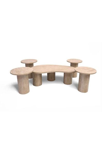 DEC15 Service table set with a streamlined design and harmonious colors