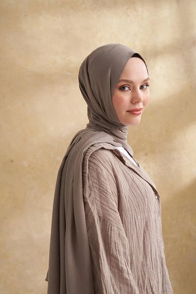 ARMANDA Mink Lyocell Nomade Pattern Shawl 3354