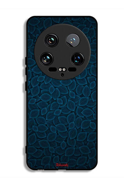 Tolwak غطاء حماية فائق لهاتف شاومي 14 بنقشة أوراق فنية رقمية