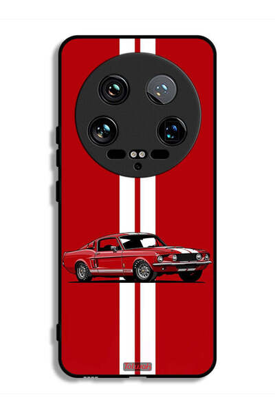 Tolwak Xiaomi 14 Ultra Protective Case Cover Vintage Car Abstract Art