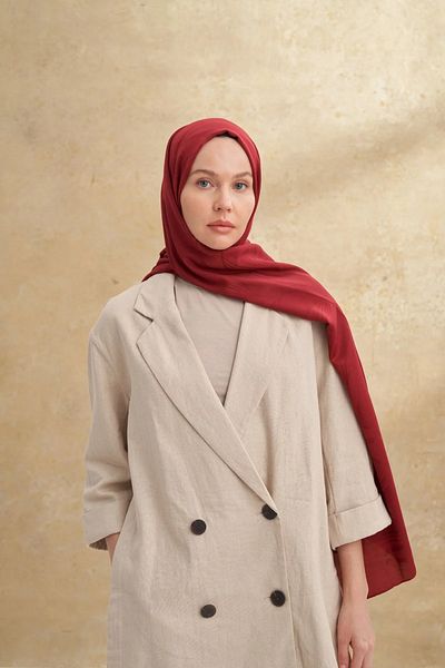 ARMANDA Burgundy Felore Pattern Shawl 3356