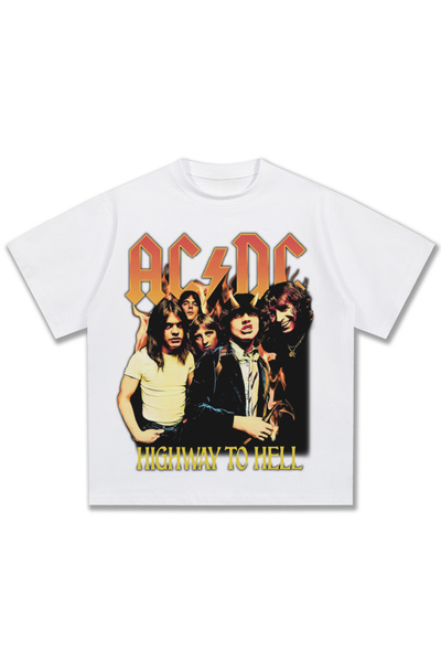 nrage ACDC Bant Baskı Moda
